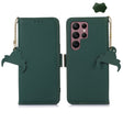 For Samsung Galaxy S25 Ultra Genuine Leather Magnetic RFID Leather Phone Case(Green) - Galaxy S25 Ultra 5G Cases by PMC Jewellery | Online Shopping South Africa | PMC Jewellery | Buy Now Pay Later Mobicred