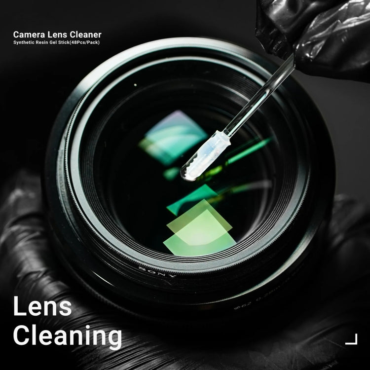 2UUL CL21 48pcs/box Camera Lens Dust Cleaning Synthetic Resin Gel Stick