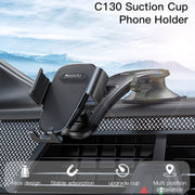 Yesido C130 Car Dashboard Suction Cup Type Mobile Phone Holder(Black)