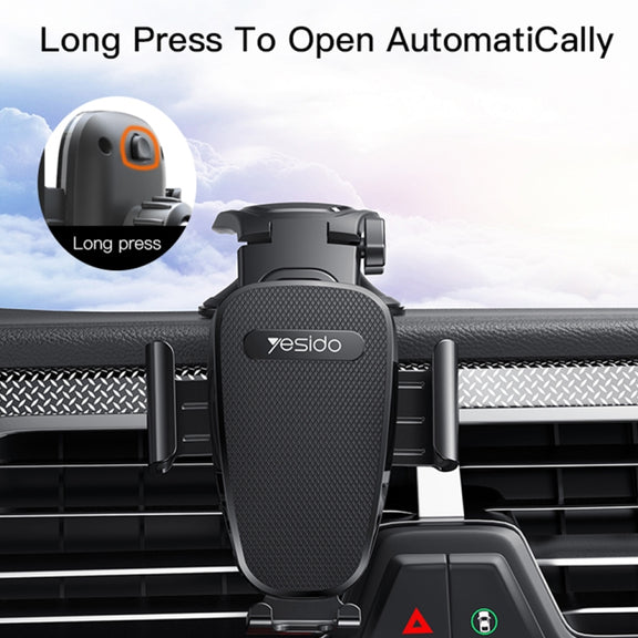 Yesido C130 Car Dashboard Suction Cup Type Mobile Phone Holder(Black)