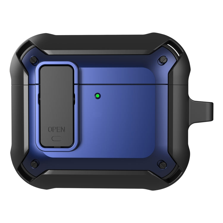 For AirPods 4 Bumblebee Bluetooth Earphone Silicone Protective Case(Navy Blue)