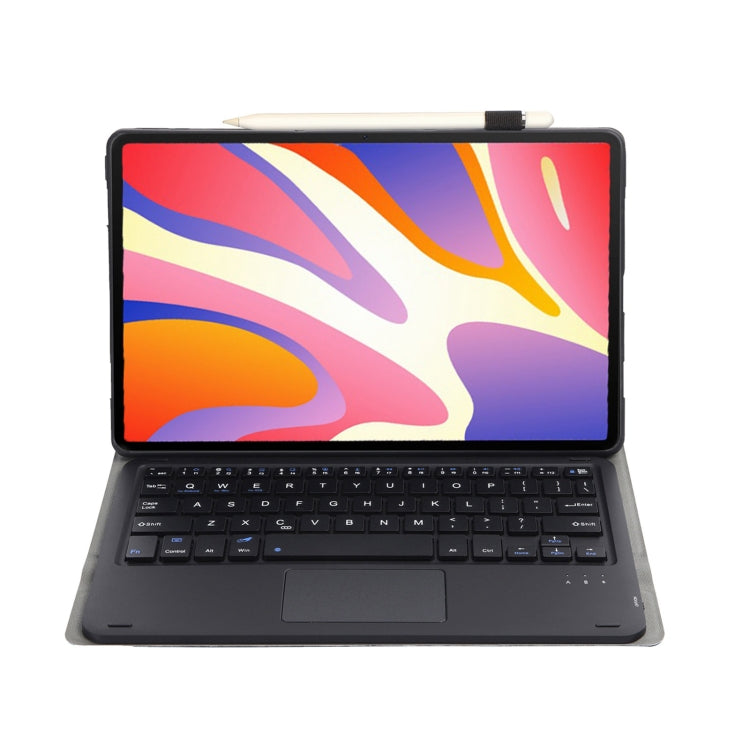 For Huawei MatePad SE 11 2024 AH21-A Ultra-thin Detachable Bluetooth Keyboard Leather Tablet Case with Touchpad(Black)