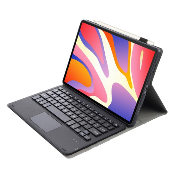 For Huawei MatePad SE 11 2024 AH21-A Ultra-thin Detachable Bluetooth Keyboard Leather Tablet Case with Touchpad(Black)