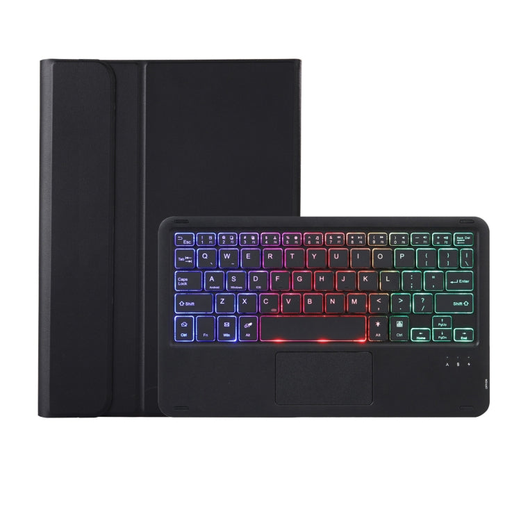 For Huawei MatePad SE 11 2024 AH21-AS Ultra-thin Detachable Backlight Bluetooth Keyboard Leather Tablet Case with Touchpad(Black)