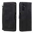 For Samsung Galaxy S25+ 5G Retro Splicing Horizontal Flip Leather Phone Case(Black) - Galaxy S25+ 5G Cases by PMC TechLife | Online Shopping South Africa | PMC TechLife | Buy Now Pay Later Mobicred