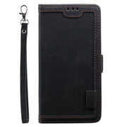 For Samsung Galaxy S25+ 5G Retro Splicing Horizontal Flip Leather Phone Case(Black)
