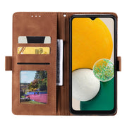 For Samsung Galaxy S25+ 5G Retro Splicing Horizontal Flip Leather Phone Case(Grey)