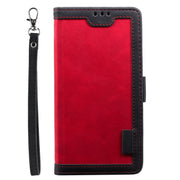 For Samsung Galaxy S25 5G Retro Splicing Horizontal Flip Leather Phone Case(Red)