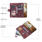 For Samsung Galaxy S25+ 5G Grid Texture Zipper Leather Phone Case with Lanyard(Wine Red)