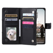 For Samsung Galaxy S25 5G Glitter Lattice Zipper Wallet Leather Phone Case(Black)