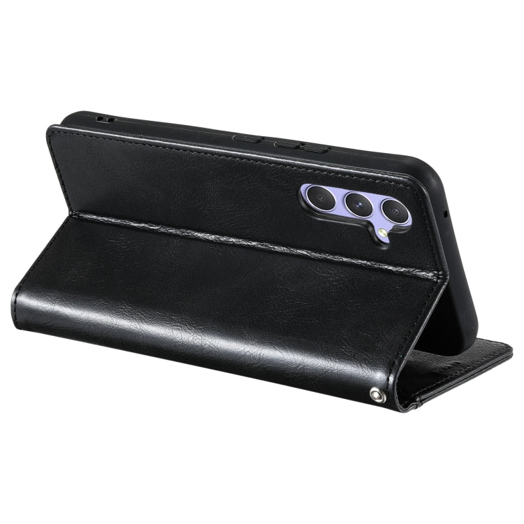 For Samsung Galaxy S25 5G Simple 6-Card Wallet Leather Phone Case(Black)