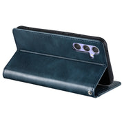For Samsung Galaxy S25+ 5G Simple 6-Card Wallet Leather Phone Case(Navy Blue)