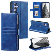 For Samsung Galaxy S25+ 5G Simple 6-Card Wallet Leather Phone Case(Blue)