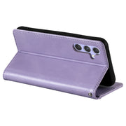 For Samsung Galaxy S25+ 5G Simple 6-Card Wallet Leather Phone Case(Purple)