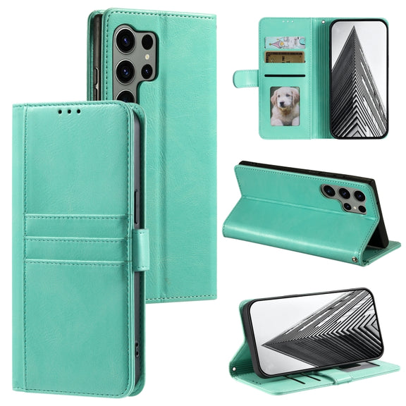 For Samsung Galaxy S25 Ultra 5G Simple 6-Card Wallet Leather Phone Case(Brown)