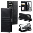 For Samsung Galaxy S25 Ultra 5G Simple 6-Card Wallet Leather Phone Case(Black) - Galaxy S25 Ultra 5G Cases by PMC TechLife | Online Shopping South Africa | PMC TechLife | Buy Now Pay Later Mobicred