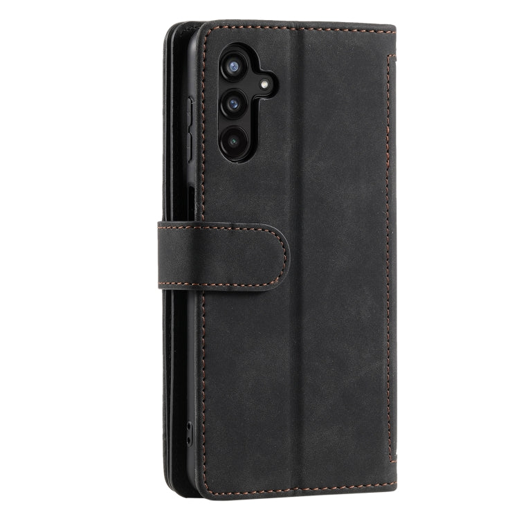 For Samsung Galaxy S25 5G Nine Card Zipper Bag Leather Phone Case with Lanyard(Black)
