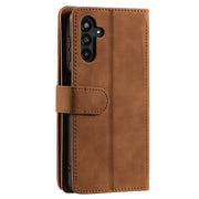 For Samsung Galaxy S25+ 5G Nine Card Zipper Bag Leather Phone Case with Lanyard(Brown)