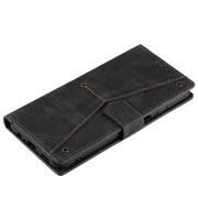 For Samsung Galaxy S25 5G Nail Skin Feel Stitching Calf Texture Leather Phone Case(Black)