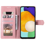 For Samsung Galaxy S25 5G Nail Skin Feel Stitching Calf Texture Leather Phone Case(Rose Gold)