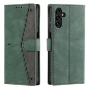 For Samsung Galaxy S25 5G Nail Skin Feel Stitching Calf Texture Leather Phone Case(Green)