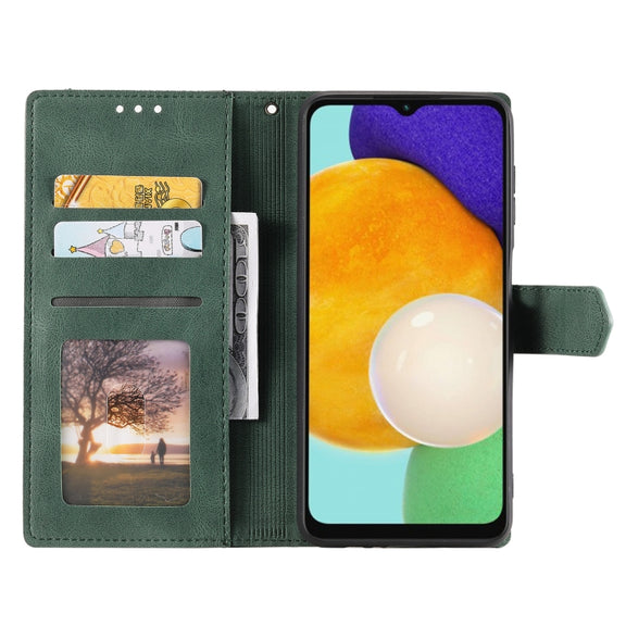 For Samsung Galaxy S25 5G Nail Skin Feel Stitching Calf Texture Leather Phone Case(Green)