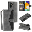 For Samsung Galaxy S25 5G Nail Skin Feel Stitching Calf Texture Leather Phone Case(Grey) - Galaxy S25 5G Cases by PMC TechLife | Online Shopping South Africa | PMC TechLife | Buy Now Pay Later Mobicred