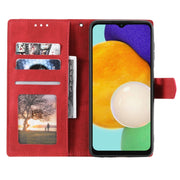 For Samsung Galaxy S25 5G Nail Skin Feel Stitching Calf Texture Leather Phone Case(Red)