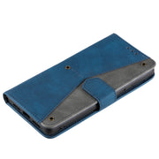 For Samsung Galaxy S25+ 5G Nail Skin Feel Stitching Calf Texture Leather Phone Case(Blue)