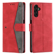 For Samsung Galaxy S25+ 5G Nail Skin Feel Stitching Calf Texture Leather Phone Case(Red)