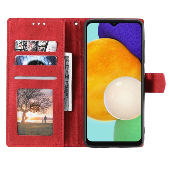 For Samsung Galaxy S25+ 5G Nail Skin Feel Stitching Calf Texture Leather Phone Case(Red)