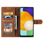For Samsung Galaxy S25+ 5G Nail Skin Feel Stitching Calf Texture Leather Phone Case(Brown)