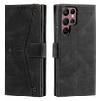 For Samsung Galaxy S25 Ultra 5G Nail Skin Feel Stitching Calf Texture Leather Phone Case(Black) - Galaxy S25 Ultra 5G Cases by PMC TechLife | Online Shopping South Africa | PMC TechLife | Buy Now Pay Later Mobicred