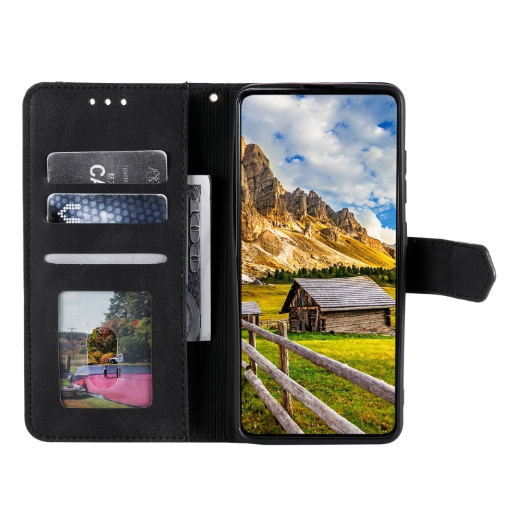 For Samsung Galaxy S25 Ultra 5G Nail Skin Feel Stitching Calf Texture Leather Phone Case(Black)