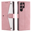 For Samsung Galaxy S25 Ultra 5G Nail Skin Feel Stitching Calf Texture Leather Phone Case(Rose Gold) - Galaxy S25 Ultra 5G Cases by PMC TechLife | Online Shopping South Africa | PMC TechLife | Buy Now Pay Later Mobicred