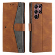 For Samsung Galaxy S25 Ultra 5G Nail Skin Feel Stitching Calf Texture Leather Phone Case(Brown) - Galaxy S25 Ultra 5G Cases by PMC TechLife | Online Shopping South Africa | PMC TechLife | Buy Now Pay Later Mobicred