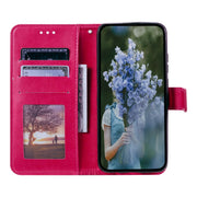 For Samsung Galaxy S25 5G Totem Flower Embossed Leather Phone Case(Red)