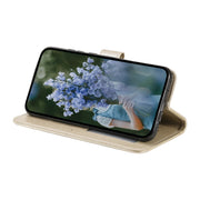 For Samsung Galaxy S25+ 5G Totem Flower Embossed Leather Phone Case(Gold)