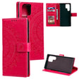 For Samsung Galaxy S25 Ultra 5G Totem Flower Embossed Leather Phone Case with Lanyard(Red) - free shipping - PMC TechLife - Order now!