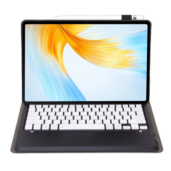 For Huawei MatePad Air 12 2024 Ultra-thin Detachable Bluetooth Keyboard Leather Tablet Case(Black White)
