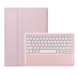 For Huawei MatePad Pro 12.2 Ultra-thin Detachable Bluetooth Keyboard Leather Tablet Case(Pink White) - Others Keyboard by PMC Jewellery | Online Shopping South Africa | PMC Jewellery | Buy Now Pay Later Mobicred