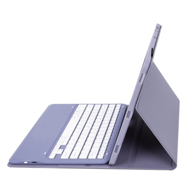 For Huawei MatePad Pro 12.2 Ultra-thin Detachable Bluetooth Keyboard Leather Tablet Case(Lavender White)