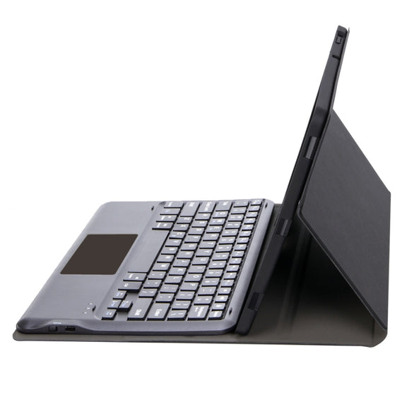 For Huawei MatePad Air 12 2024 Ultra-thin Detachable Bluetooth Keyboard Leather Tablet Case with Touchpad(Black)
