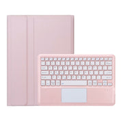 For Huawei MatePad Air 12 2024 Ultra-thin Detachable Bluetooth Keyboard Leather Tablet Case with Touchpad(Pink White)