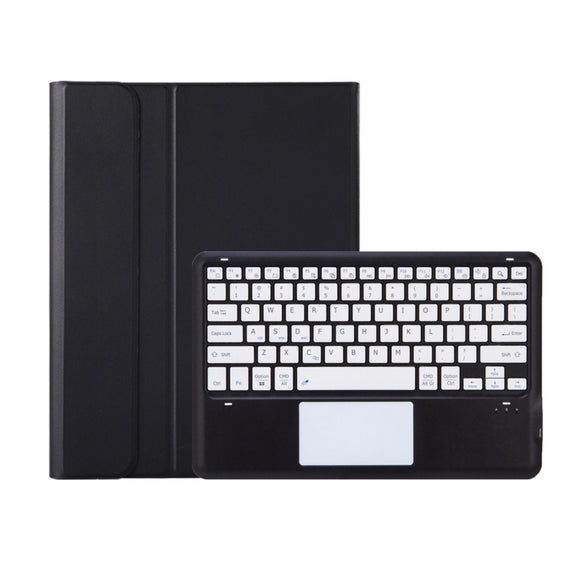 For Huawei MatePad Air 12 2024 Ultra-thin Detachable Bluetooth Keyboard Leather Tablet Case with Touchpad(Black White)
