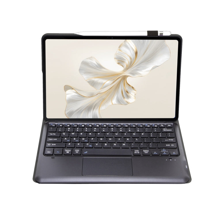 For Huawei MatePad Pro 12.2 Ultra-thin Detachable Bluetooth Keyboard Leather Tablet Case with Touchpad(Black)