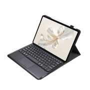 For Huawei MatePad Pro 12.2 Ultra-thin Detachable Bluetooth Keyboard Leather Tablet Case with Touchpad(Black)
