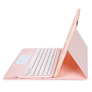 For Huawei MatePad Pro 12.2 Ultra-thin Detachable Bluetooth Keyboard Leather Tablet Case with Touchpad(Pink White)
