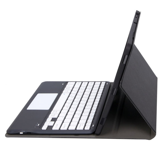 For Huawei MatePad Pro 12.2 Ultra-thin Detachable Bluetooth Keyboard Leather Tablet Case with Touchpad(Black White)