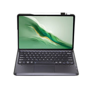 For Honor MagicPad 2 12.3 AH22-A Ultra-thin Detachable Bluetooth Keyboard Leather Tablet Case with Touchpad(Black)
